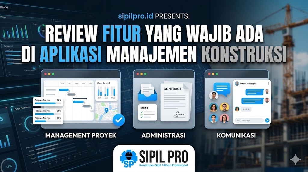Review Fitur yang Wajib Ada di Aplikasi Manajemen Konstruksi