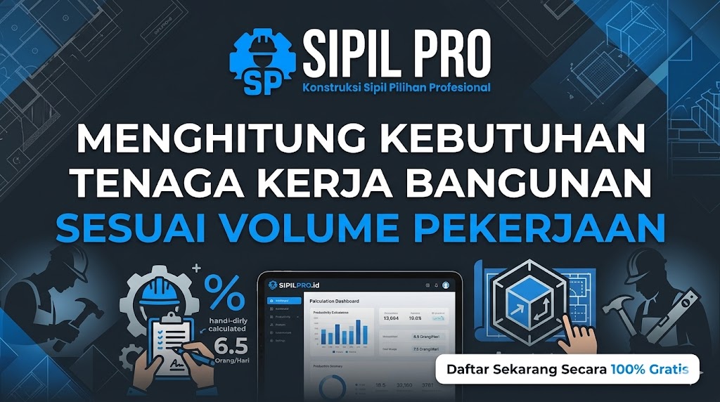 Menghitung Kebutuhan Tenaga Kerja Bangunan Sesuai Volume Pekerjaan