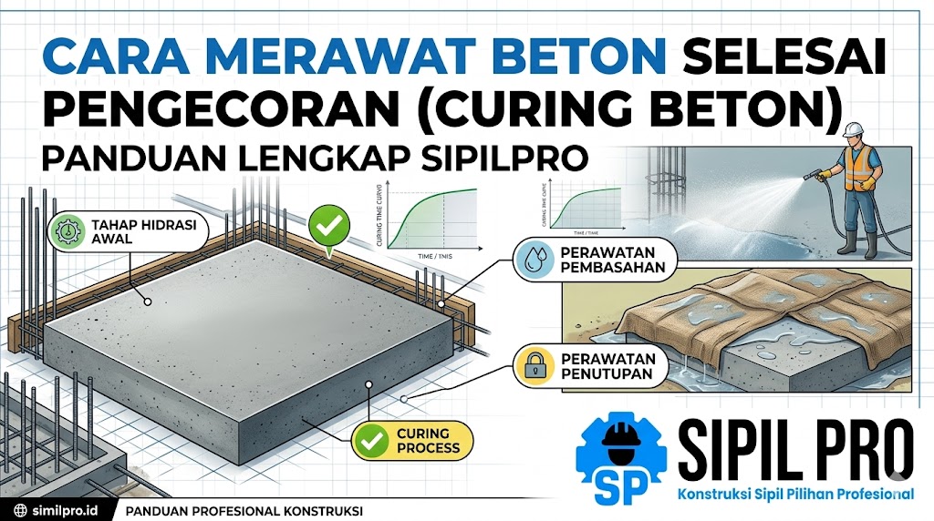 Cara Merawat Beton Selesai Pengecoran (Curing Beton)