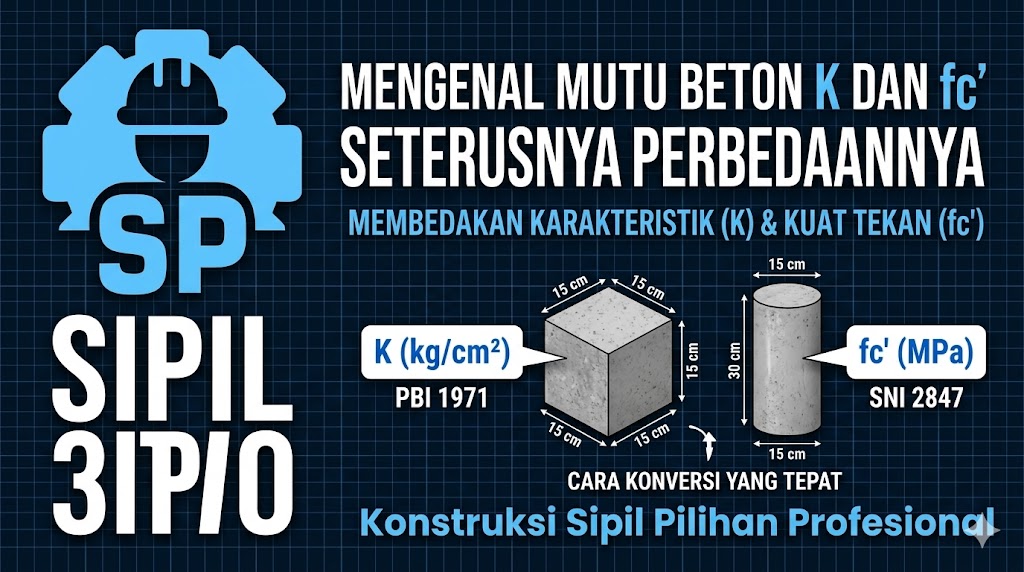 Mengenal Mutu Beton K dan fc' Serta Perbedaannya