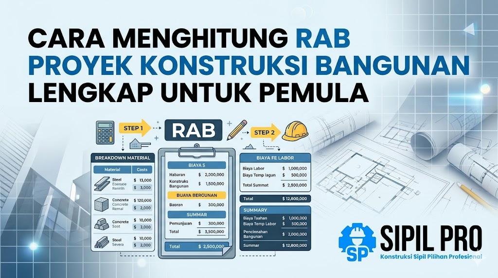 Cara Menghitung RAB Proyek Konstruksi Bangunan Lengkap untuk Pemula