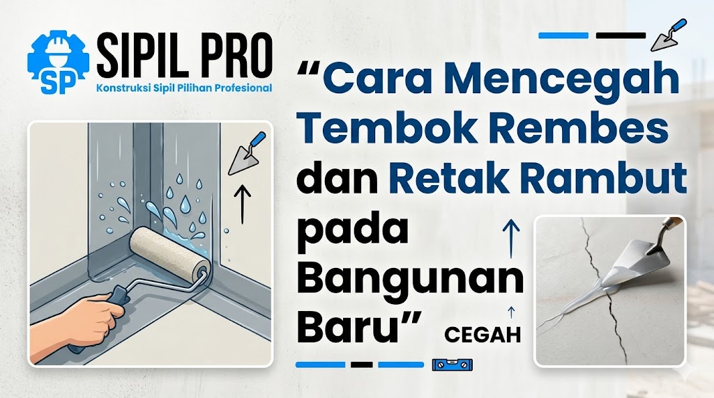 Cara Mencegah Tembok Rembes dan Retak Rambut pada Bangunan Baru