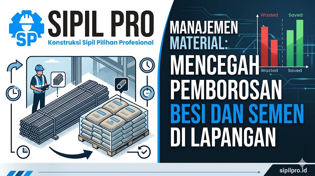 Manajemen Material: Mencegah Pemborosan Besi dan Semen di Lapangan