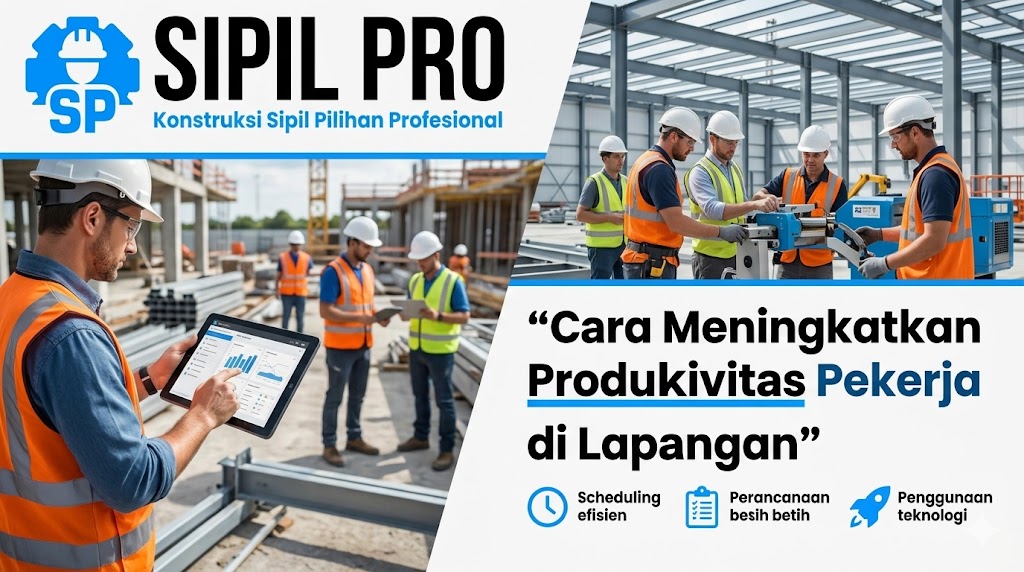 Cara Meningkatkan Produktivitas Pekerja Konstruksi di Lapangan