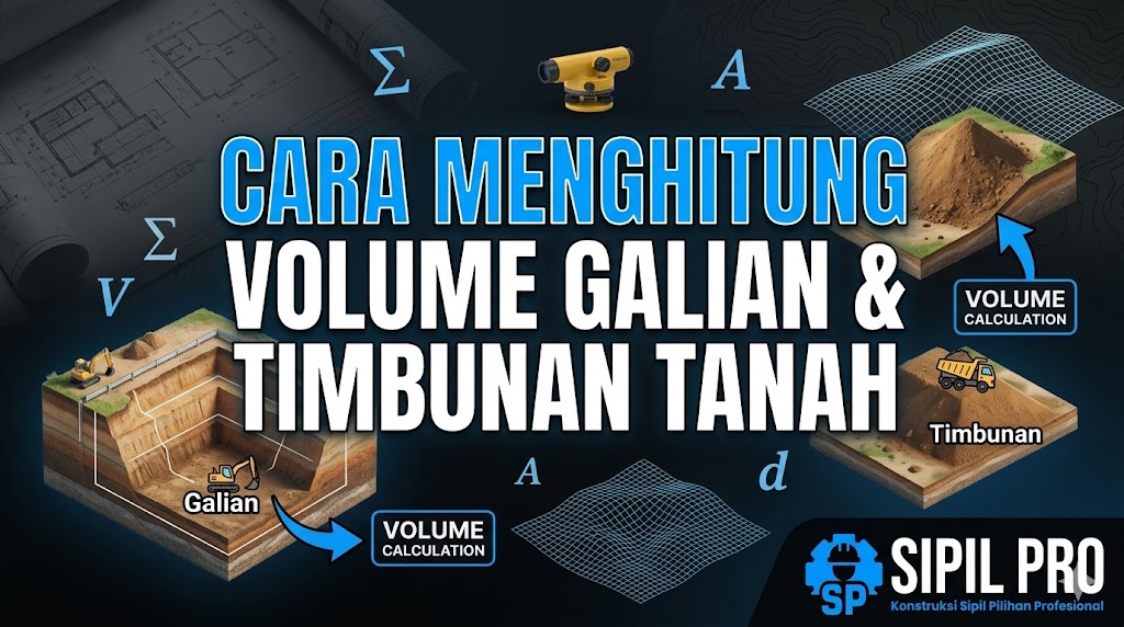 Cara Menghitung Volume Galian dan Timbunan Tanah