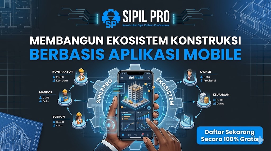 Membangun Ekosistem Konstruksi Berbasis Aplikasi Mobile