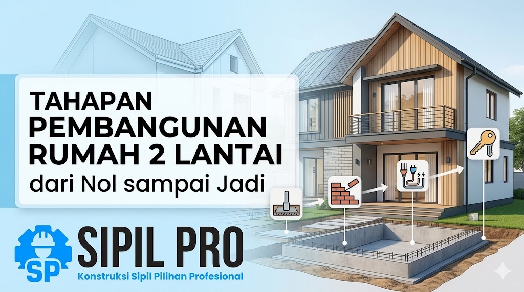 Tahapan Pembangunan Rumah 2 Lantai dari Nol sampai Jadi