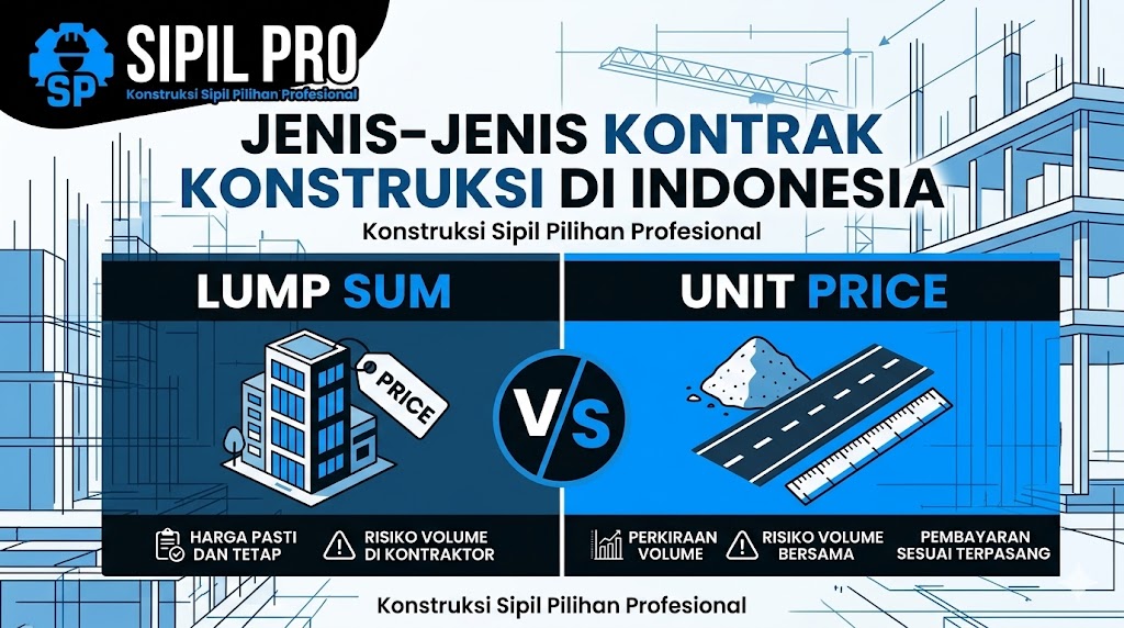 Jenis-Jenis Kontrak Konstruksi di Indonesia (Lump Sum vs Unit Price)