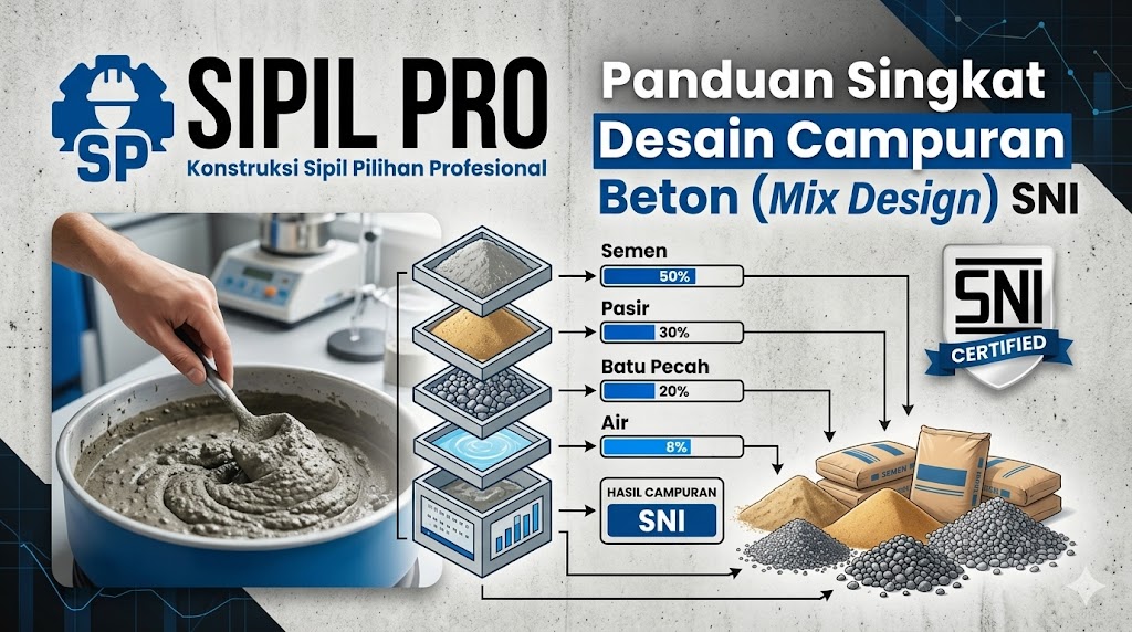 Panduan Singkat Desain Campuran  Beton (Mix Design) SNI