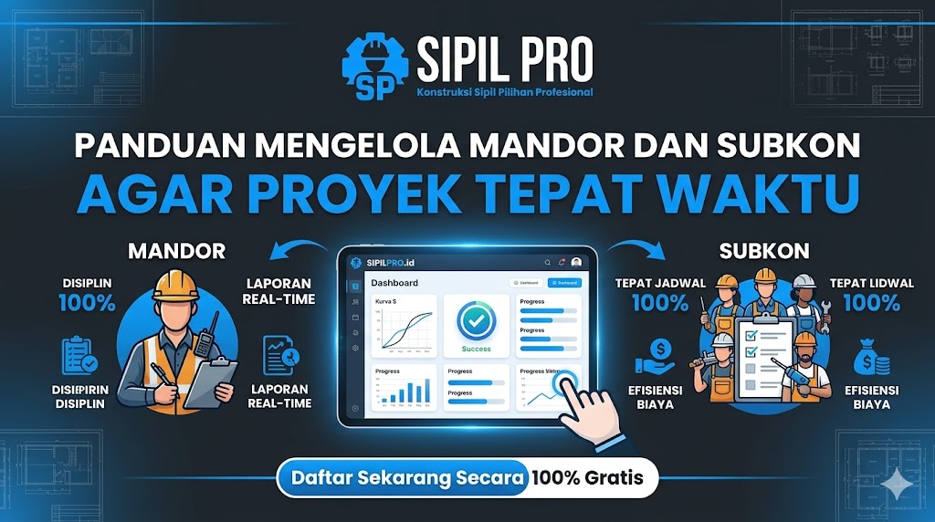 Panduan Mengelola Mandor dan Subkon agar Proyek Tepat Waktu